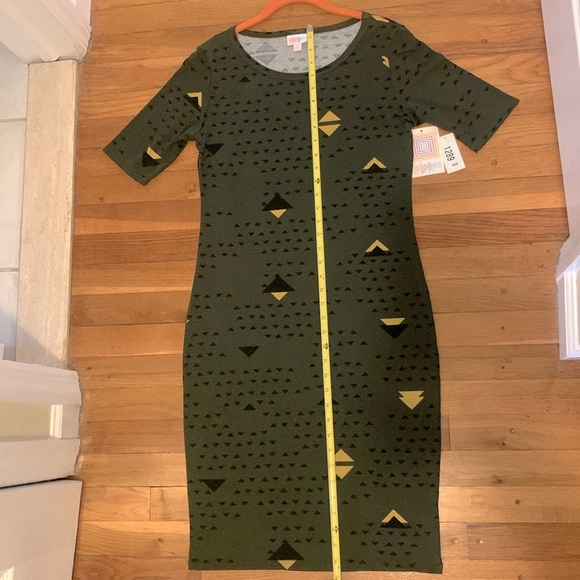 LuLaRoe Dress - Size Small - Army Green - Never Worn - New With Tag - Picture 5 of 8